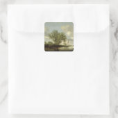 河川風景， 1645 スクエアシール (バッグ)