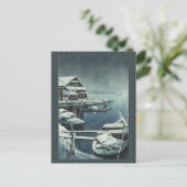 河瀬蓮井ウィンタースノーレイクシーン ポストカード (スタンド正面)