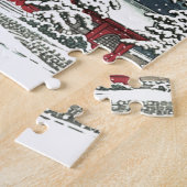 河瀬蓮井『雪の増上寺』川瀬 巴水 ジグソーパズル (側面)