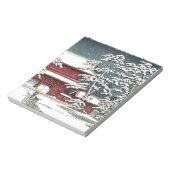 河瀬蓮井『雪の増上寺』川瀬 巴水 ノートパッド (回転)