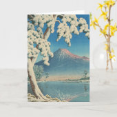 河瀬蓮居冬湖 カード (黄色い花)