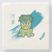 河童日本の妖怪 ストーンコースター (正面)