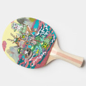 河童＆３ニャン＆鹿 卓球ラケット (横)