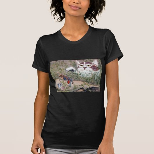 河鍋暁斎、monster cat tシャツ (正面)