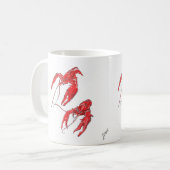 沸かされたCrawfishのマグ コーヒーマグカップ (正面左)