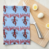 沸かされたCrawfish キッチンタオル (四つ折り)