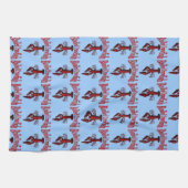 沸かされたCrawfish キッチンタオル (横)