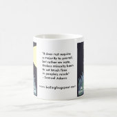 沸騰のカエルのポストの©サポートマグ コーヒーマグカップ (中央)