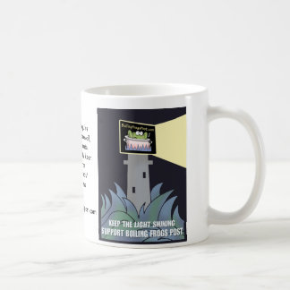 沸騰のカエルのポストの©サポートマグ コーヒーマグカップ