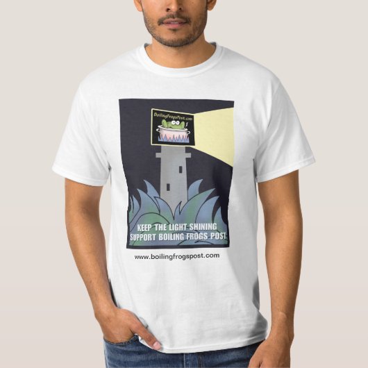 沸騰のカエルのポストの©サポート大人のTシャツ Tシャツ (正面)