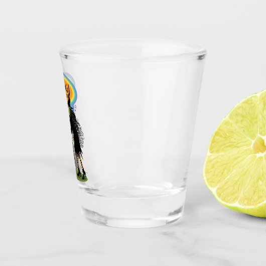 沸騰ユーモアのあるした釜で作った魔女のビール ショットグラス (右)