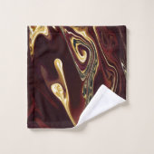 沸騰金ゴールドラバマウンテンレッド金ゴールドブルーらせん状 バスタオルセット (ウォッシュタオル)