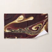 沸騰金ゴールドラバマウンテンレッド金ゴールドブルーらせん状 バスタオルセット (ハンドタオル)