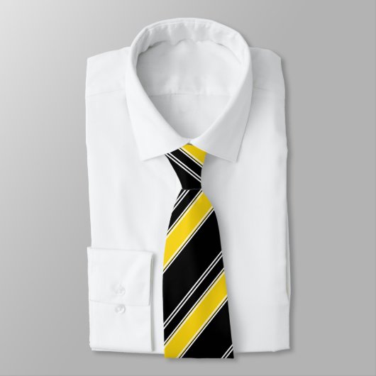 油および金ゴールドの斜めのストライプのなタイのように ネクタイ (タイ)