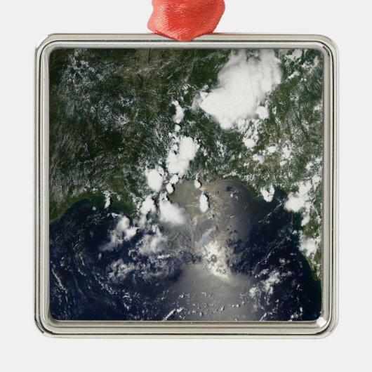 油が北東に広がる メタルオーナメント (正面)