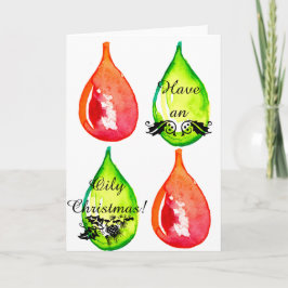油っぽいクリスマスを！グリーティングカード シーズンカード