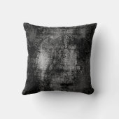 油でスキンされた黒と灰色の材絵を描料 クッション (裏面)