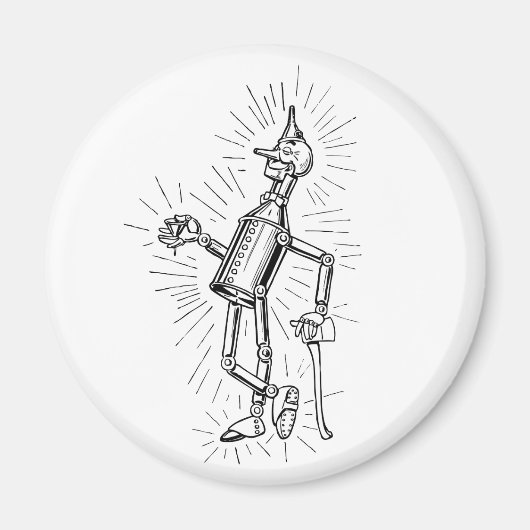 油で焼きたてのティンマン マグネット (正面)