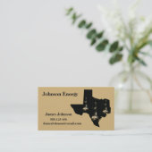 油とガス業界の名刺のライトリグ 名刺 (スタンド正面)