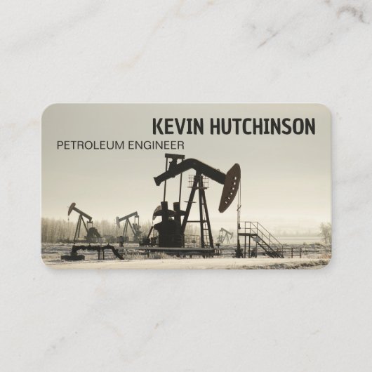 油とガス 名刺 (正面)