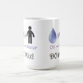 油と水の混合 コーヒーマグカップ (中央)