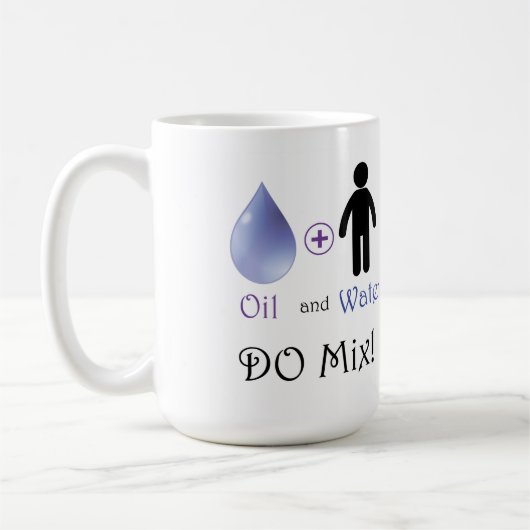 油と水の混合 コーヒーマグカップ (左)