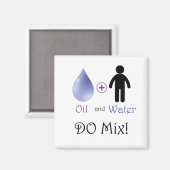 油と水の混合 マグネット (正面/裏面)