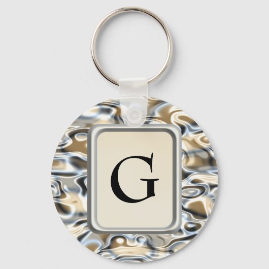 油と水 キーホルダー (正面)