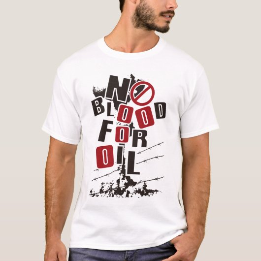 油のための血無し Tシャツ (正面)