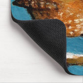 油のパステルのミソサザイ マウスパッド (コーナー)