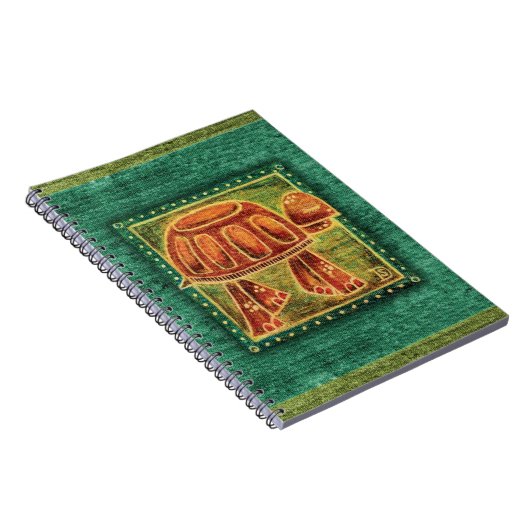 油のパステルの砂漠カメ ノートブック (右側)