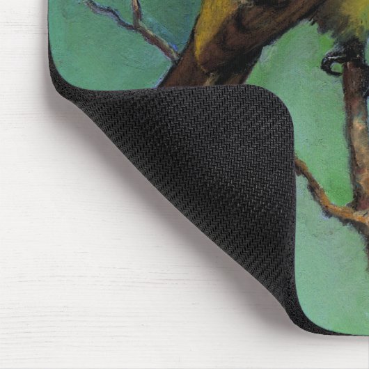 油のパステル、現実主義の芸術のフウキンチョウ族(鳥) マウスパッド (コーナー)