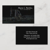 油のポンピングユニットの名刺 名刺 (正面/裏面)