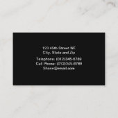 油のポンピングユニットの名刺 名刺 (裏面)