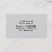 油のポンピングユニットの名刺 名刺 (裏面)