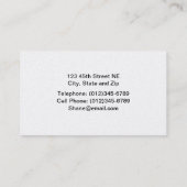 油のポンピングユニット(Pumpjack)の名刺 名刺 (裏面)