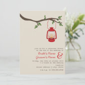 油のランタンの荒野のキャンプのリハーサルの夕食 招待状 (スタンド正面)