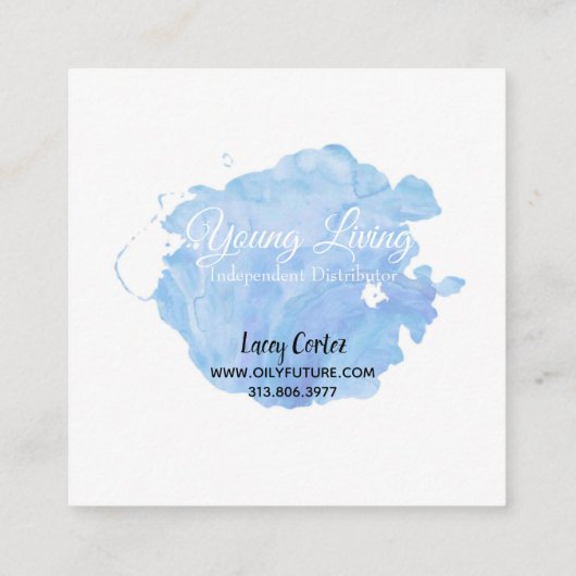 油の代理店 スクエア名刺 (裏面)