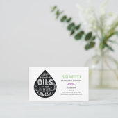 油の低下の精油の名刺 名刺 (スタンド正面)