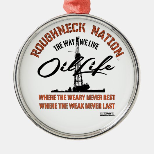 油の生命オリジナル メタルオーナメント (正面)