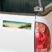 油の砂丘のビーチの芸術の絵画 バンパーステッカー (トラック上)