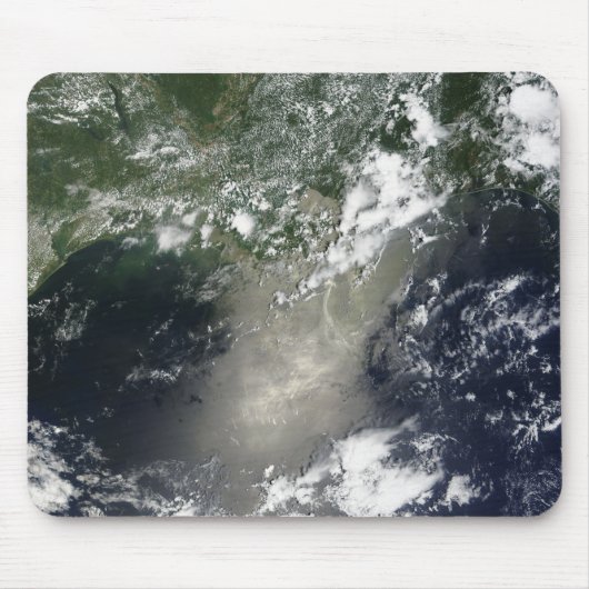 油の縞模様とリボンの衛星ビュー マウスパッド (正面)
