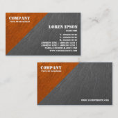 油の色彩の鮮やかな三角のコーナー-オレンジおよび灰色 名刺 (正面/裏面)