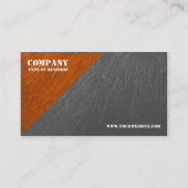 油の色彩の鮮やかな三角のコーナー-オレンジおよび灰色 名刺 (裏面)