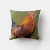 油の色彩の鮮やかな鶏の装飾用クッション クッション (裏面)