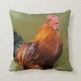 油の色彩の鮮やかな鶏の装飾用クッション クッション
