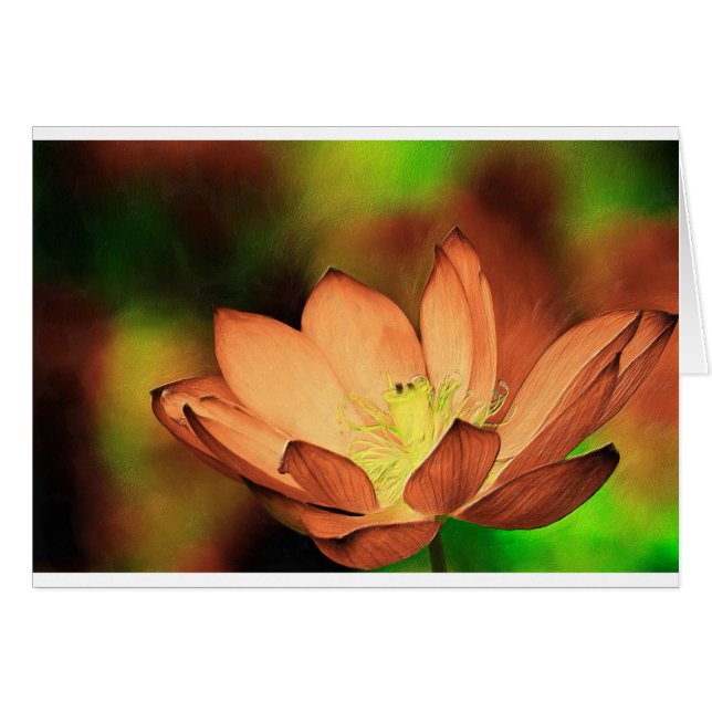 油の《植物》スイレン (正面横)