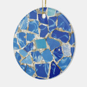 油のTouchのGaudiのモザイク セラミックオーナメント (左)