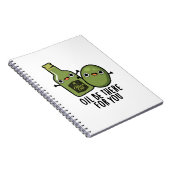 油はオリーブおもしろいパン ノートブック (右側)