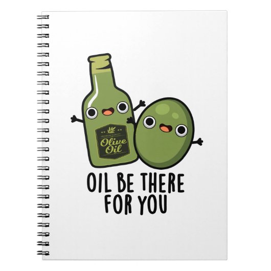 油はオリーブおもしろいパン ノートブック (正面)